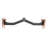 VEVOR LAT Pulldown Attachment, Cable Machine Rowing V-bar Attachment, Tricep Pull Down Bar, Back Strength Training Rubber Coated Handle Grip, Bicep Curl Tricep Lat Pulldown Bar for Home Gym Fitness