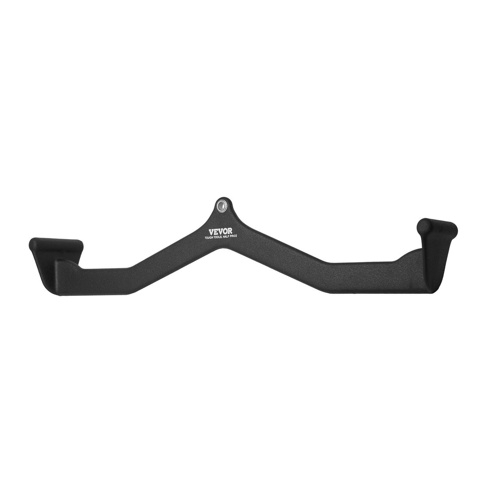 VEVOR LAT Pulldown Attachment, Cable Machine Rowing V-bar Attachment, Tricep Pull Down Bar, Back Strength Training Rubber Coated Handle Grip, Bicep Curl Tricep Lat Pulldown Bar for Home Gym Fitness