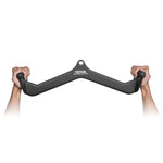 VEVOR LAT Pulldown Attachment, Cable Machine Rowing V-bar Attachment, Tricep Pull Down Bar, Back Strength Training Rubber Coated Handle Grip, Bicep Curl Tricep Lat Pulldown Bar for Home Gym Fitness