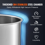 VEVOR Vacuum Chamber Tempered Glass Lid Vacuum 11.4 L Degassing Chamber Silicone