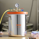 VEVOR Vacuum Chamber Tempered Glass Lid Vacuum 11.4 L Degassing Chamber Silicone