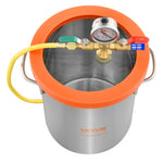 VEVOR Vacuum Chamber Tempered Glass Lid Vacuum 11.4 L Degassing Chamber Silicone