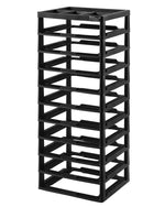 VEVOR Plastic Storage Organizer, 10-Tier Large Capacity with Organizer Top, Black Frame Only, PP Material Multifunctional Scrapbook Storage, for Office Essentials Tools Arts and Crafts Supplies