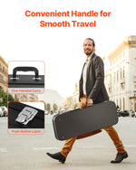 VEVOR Electric Guitar Hard Case 1095 mm (43.11 in) With Lock And Key for Electric Guitar