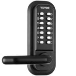 VEVOR Mechanical Keyless Entry Door Lock, 14 Digit Keypad, Double-sided Embedded Outdoor Gate Door Locks Set with Keypad and Handle, Water-proof Zinc Alloy, Easy to Install, for Garden, Yard, Garage