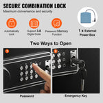 Secure Storage Cabinet for 8-10 Rifles, Tall Gun Safe with Digital Keypad and Lock, Quick Access Rifle Cabinet with Adjustable Shelf, Ideal for Home Rifle and Shotgun Storage (Assembly Required)