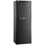 Secure Storage Cabinet for 8-10 Rifles, Tall Gun Safe with Digital Keypad and Lock, Quick Access Rifle Cabinet with Adjustable Shelf, Ideal for Home Rifle and Shotgun Storage (Assembly Required)