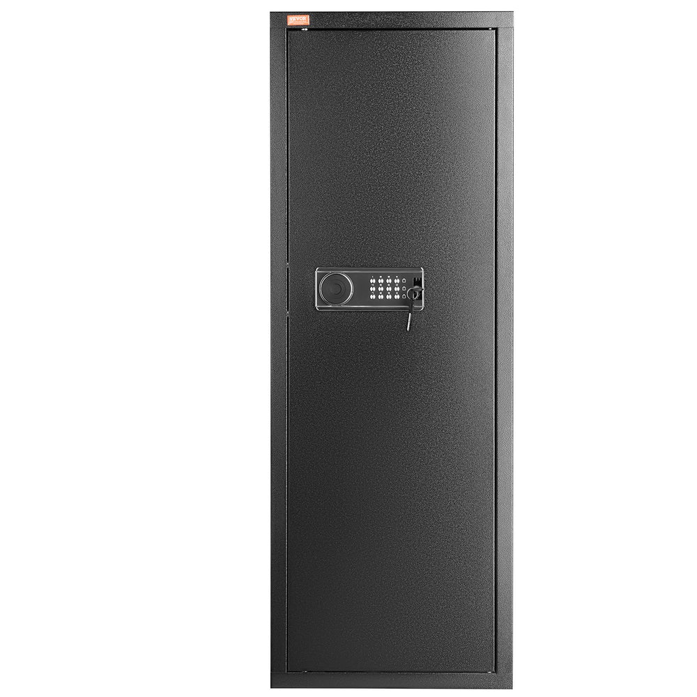Secure Storage Cabinet for 8-10 Rifles, Tall Gun Safe with Digital Keypad and Lock, Quick Access Rifle Cabinet with Adjustable Shelf, Ideal for Home Rifle and Shotgun Storage (Assembly Required)