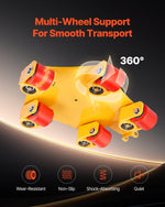 VEVOR Machine Skate, 8800 lbs Machinery Moving Skate, Machinery Mover Skate with 360° Rotation Cap and PU Swivel Rollers, Heavy Duty Industrial Machinery Mover with Handle for Warehouse, Workshop