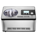 VEVOR 1.9 L Automatic Ice Cream Machine Electric Yogurt Gelato Make Silver