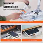 VEVOR Step Stool 1-Step 150KG Capacity, Folding Steel Step Ladder 3 Adjustable Height, Portable Toddler Step Stools for Adults, Non-Slip Sturdy Step Ladders for Office, RVs, Pets, Bathrooms, Bedrooms