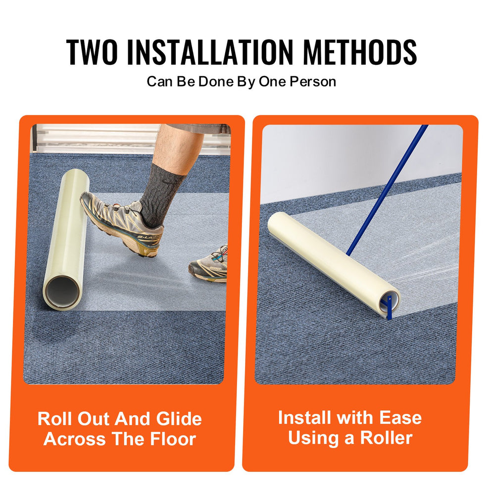 VEVOR Carpet Protection Film 91.4cm x 61m Self Adhesive Car Mat Protector PE