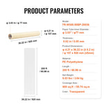 VEVOR Carpet Protection Film 91.4cm x 61m Self Adhesive Car Mat Protector PE