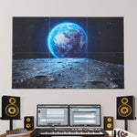 VEVOR 6 Pack Art Acoustic Panels, 70.87 x 47.24 x 0.4 inch Soundproof Wall Tiles, Self Adhesive Decorative Sound Dampening Absorbing Boards for Home, Office, Studio, Gaming Room, Theater, Earth