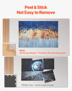 VEVOR 6 Pack Art Acoustic Panels, 70.87 x 47.24 x 0.4 inch Soundproof Wall Tiles, Self Adhesive Decorative Sound Dampening Absorbing Boards for Home, Office, Studio, Gaming Room, Theater, Pastel
