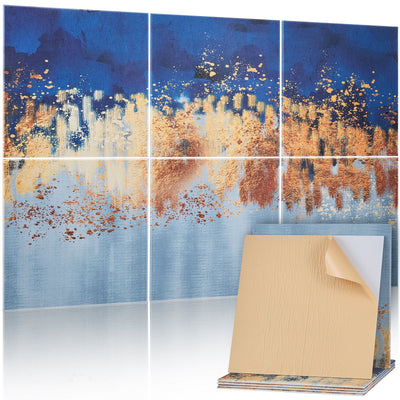 VEVOR 6 Pack Art Acoustic Panels, 70.87 x 47.24 x 0.4 inch Soundproof Wall Tiles, Self Adhesive Decorative Sound Dampening Absorbing Boards for Home, Office, Studio, Gaming Room, Theater, Pastel