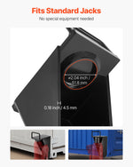VEVOR Shipping Container Jack Lug with U-Shaped Handle, 1-Pack, Storage Leveler Booster Withstands Sun & Rain, Heavy Duty Container Jack Lug for Shipping Industry, Logistics, Warehouse Management