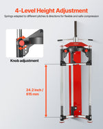 VEVOR Strut Spring Compressor, 4-level Adjustment, Strut Compressor with Versatile Mounting Options & Multi-Purpose Hooks for Compressing Coil Springs up to 3,000 lbs, Fit for SUVs, Trucks, Pickups