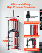 VEVOR Strut Spring Compressor, 4-level Adjustment, Strut Compressor with Versatile Mounting Options & Multi-Purpose Hooks for Compressing Coil Springs up to 3,000 lbs, Fit for SUVs, Trucks, Pickups