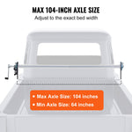 VEVOR Hand Crank Tarp Roller Kit, 64" to 104" Wide, Aluminum Alloy, Manual Cab Level Dump Truck Tarp Roller with 7" Sponge-Wrapped Handle, Perfect for Dump Trucks, Trailers, Trash Haulers (No Tarp)