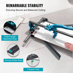 VEVOR Manual Tile Cutter, 1000mm, Porcelain Ceramic Tile Cutter with Tungsten Carbide Cutting Wheel, Infrared Positioning, Anti-Skid Feet, Durable Rails for professional installers or beginners