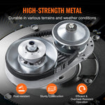 VEVOR Drive Clutch, 2-8HP Engine, 2000 RPM High-Strength Drive Clutch with Asymmetric Designed Wheels & Robust Rubber Belt, Sturdy & Durable Clutch with Full Accessories, Fit for Various Engines