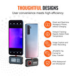 VEVOR Thermal Imaging Camera for Android, 256 x 192 IR Resolution Infrared Thermal Imager with Visual Camera, 25Hz Refresh Rate Thermal Camera for Smartphone/Tablet, -4-1022°F Temperature Range, IP54