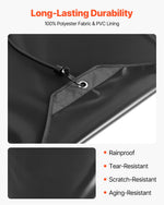 VEVOR Air Conditioner Cover for Outside Units, 910 x 910 mm Central AC Cover for Air Conditioning Unit, Top Universal Mesh Defender Rainproof Easy Install for Outdoor Outside All Seasons, Black
