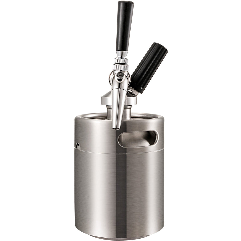 VEVOR Nitro Cold Brew Coffee Maker 2L Nitro Brew Coffee Maker Stainless Steel Nitro Coffee Maker Portable Cold Brew Coffee Maker with Brushes Home Brew Kit