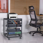 VEVOR 12U Open Frame Server Rack, 58.5-101.6cm Adjustable Depth, Free Standing or Wall Mount Network Server Rack, 4 Post AV Rack with Casters, Holds All Your Networking IT Equipment AV Gear Router Modem