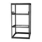 VEVOR 20U Open Frame Network Rack, 585 mm Depth, Wall Mounted or Floor Standing Server Rack, Heavy Duty 4 Post, with Vented Shelves & Mounting Hardware, Holds All Your Networking IT Equipment AV Gear
