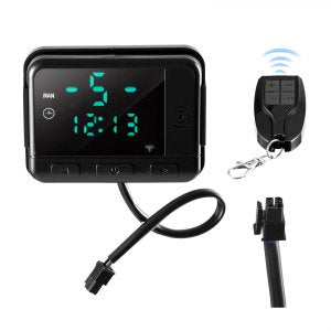 VEVOR Diesel Air Heater Controller, DC5V Universal Diesel Air Heater Controller Thermostat Switch, Parking Heaters Controllers with LCD Display and Remote Control, Fits for 2KW/5KW/8KW Diesels Heaters