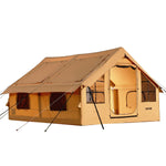 VEVOR Inflatable Tents for Camping, 5-8 Person Easy Setup Blow up Tent with Hand Pump, Luxury Glamping Tent with 2 Skylights, Canopy, Stove Jack 2 Doors & Mesh Windows (Storage Bag Included)