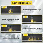 VEVOR Diamond Drill Bit 20-68MM Hole Saw Core Drill Bits Cutter Tools Set for Tile/Ceramic/Marble/Porcelain Cutting