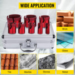 VEVOR Diamond Drill Bit 20-68MM Hole Saw Core Drill Bits Cutter Tools Set for Tile/Ceramic/Marble/Porcelain Cutting