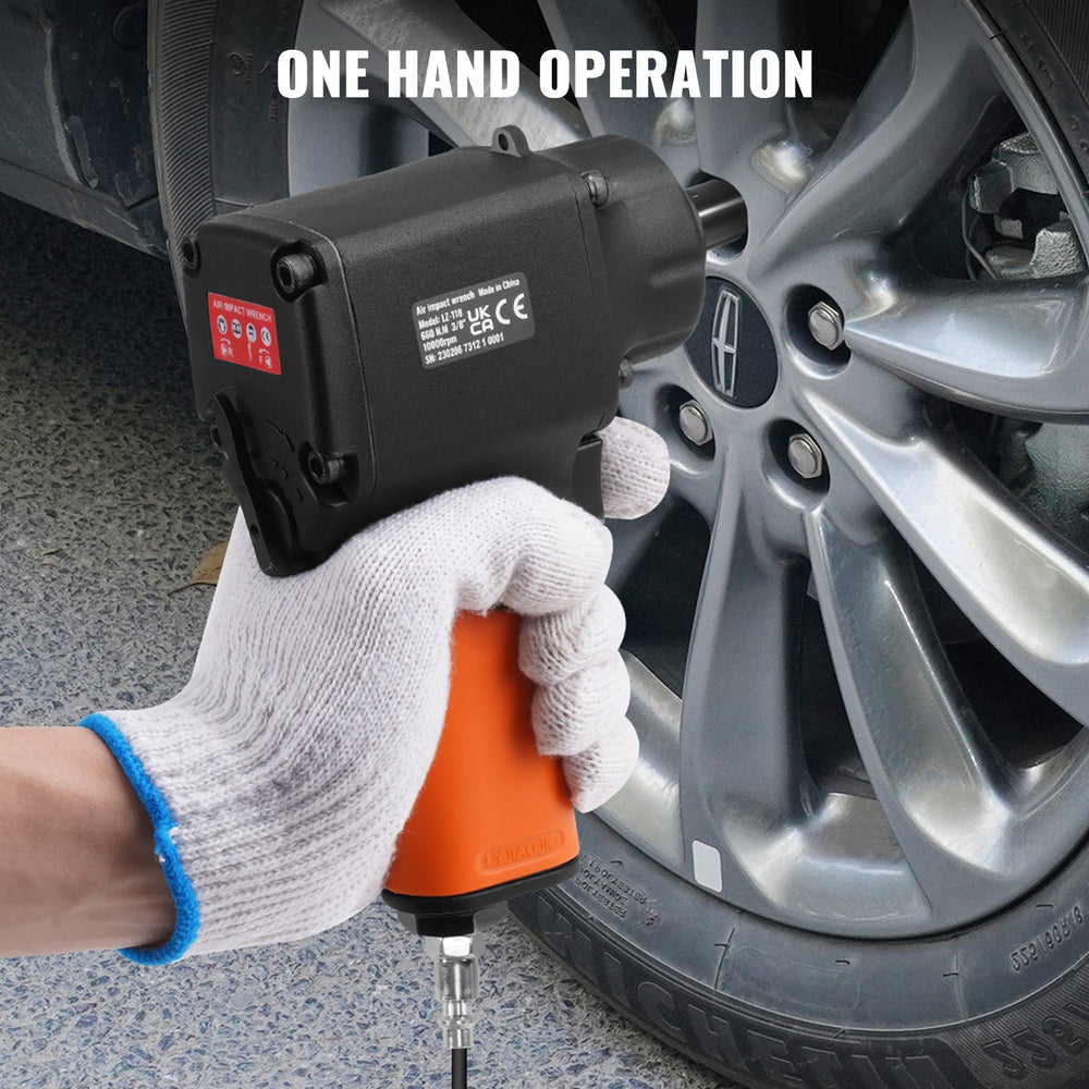 VEVOR Air Impact Wrench 3/8" Square Drive 690ft-lbs Nut-busting Torque 90-120PSI