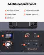 VEVOR Air Purifier with 3 Stage Stackable Negative Air Machine 550 CFM