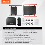 VEVOR 91.4 cm Foldable Z Garage Creeper Mechanic Creeper Stool 136.1 kg Capacity
