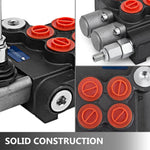 VEVOR Hydraulic Valve 2 Spool Hydraulic Directional Control Valve 11gpm Hydraulic Control Valve Double Acting for Tractors Loaders Tanks