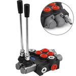 VEVOR Hydraulic Valve 2 Spool Hydraulic Directional Control Valve 11gpm Hydraulic Control Valve Double Acting for Tractors Loaders Tanks