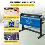 VEVOR Vinyl Cutter Machine, 53" Vinyl Plotter, LCD Display Plotter Cutter, Three Adjustable  Pinch Rollers Sign Cutting Plotter, Vinyl Cutter with SignCut and SignMaster Software for Design and Cut