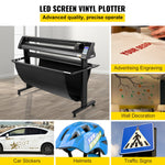 VEVOR Vinyl Cutter, 1350mm Vinyl Plotter, LED Screen Plotter Cutter, Semi-Automatical Built-in Optical Eye, Compatible with SignCut Software for Mac and Windows System with Stand