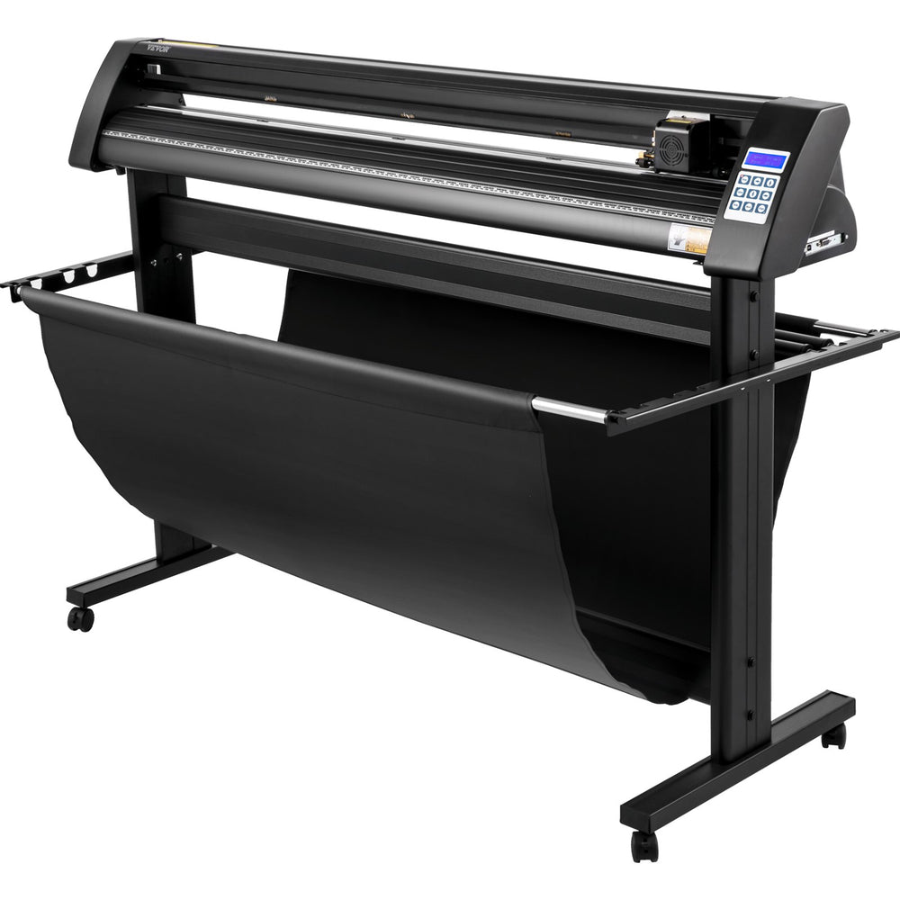 VEVOR Vinyl Cutter, 1350mm Vinyl Plotter, LED Screen Plotter Cutter, Semi-Automatical Built-in Optical Eye, Compatible with SignCut Software for Mac and Windows System with Stand