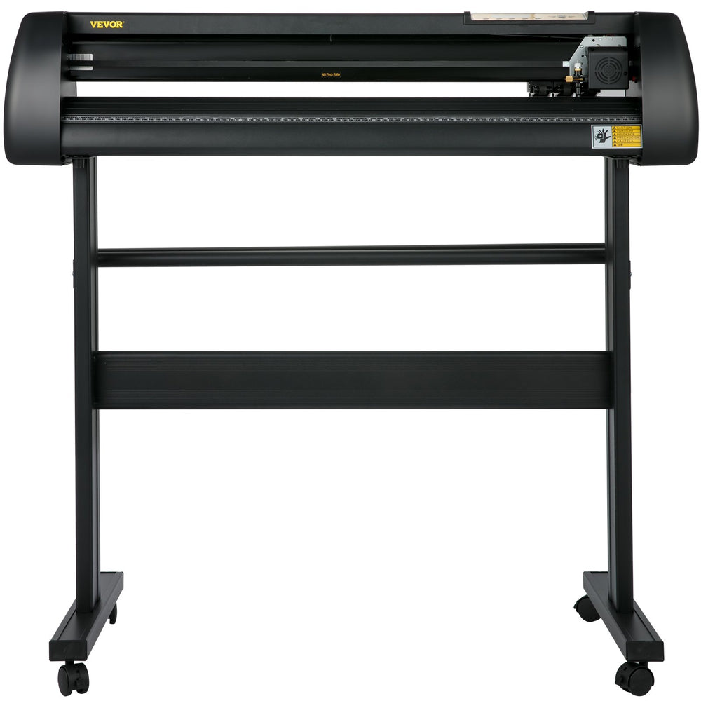 VEVOR Vinyl Cutter Machine, 28 Inch Paper Feed Cutting Plotter Bundle, Adjustable Force & Speed Vinyl Printer, LCD Display Windows Compatible Sign Making kit with Signmaster Software, Supplies, 3 Blad