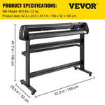 VEVOR Vinyl Cutter 53 Inch Vinyl Cutter Machine With Floor Stand Vinyl Plotter