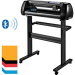 VEVOR Vinyl Cutter Machine, 34inch Cutting Plotter, Offline Cutting Machine Kit Mobile Bluetooth, Precise Roller Shaft High Accuracy Adjustable Speed & Force, DIY SignMaster Software Blade for Windows