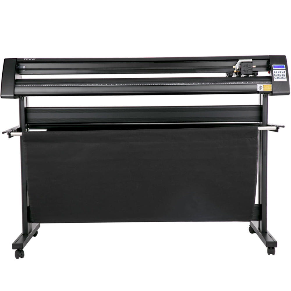VEVOR Vinyl Cutter, 1350mm Vinyl Plotter, LED Screen Plotter Cutter, Semi-Automatical Built-in Optical Eye, Compatible with SignMaster Software for Windows System with Stand