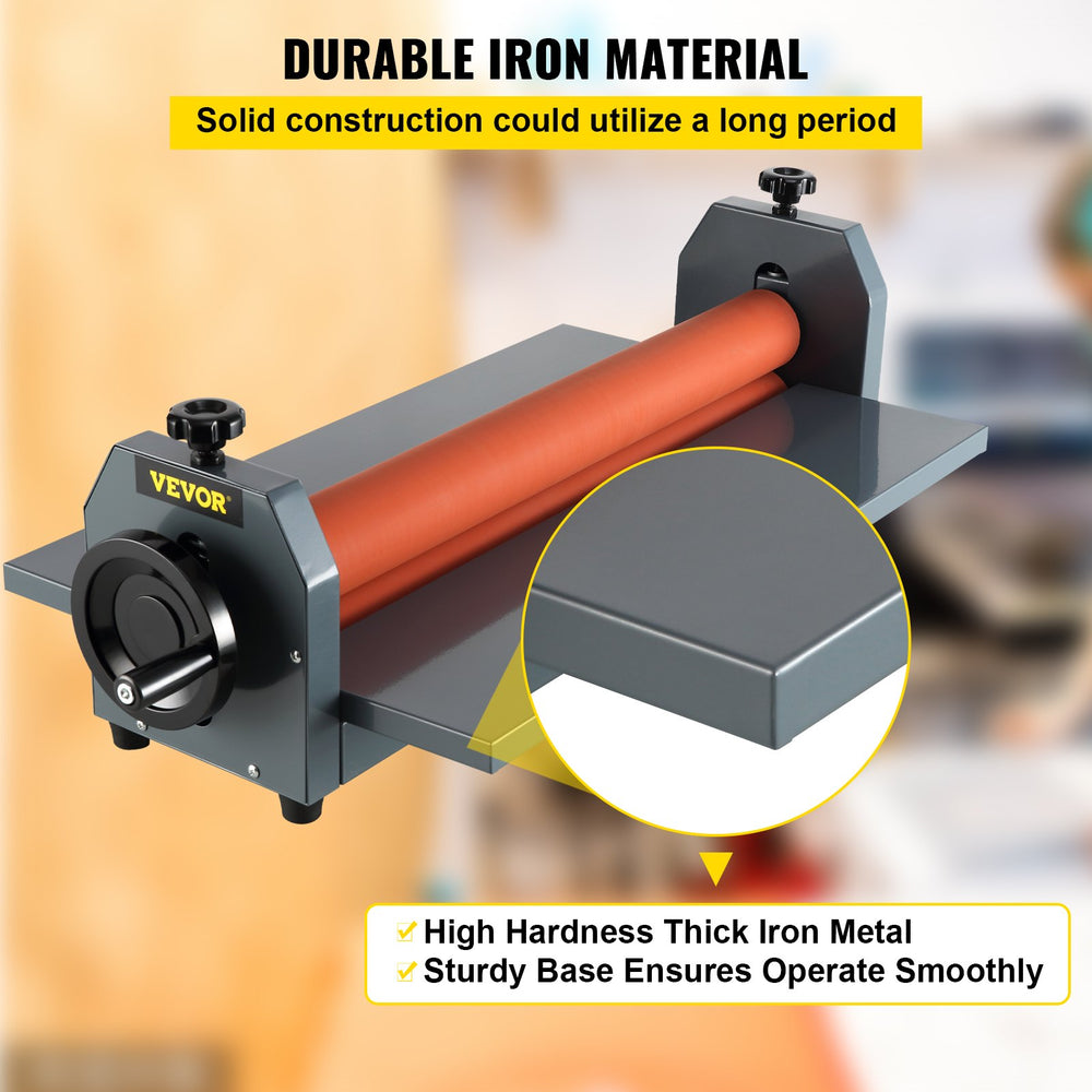 VEVOR 25.5" 650MM Manual Cold Roll Laminator Vinyl Photo Film Mounting Laminating Machine Cold Roll Laminating Machine