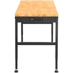 VEVOR Adjustable Height Workbench 121.9 cm L x 50.8 cm W Work Bench Table with Power Outlet