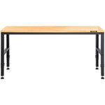 VEVOR Adjustable Height Workbench 121.9 cm L x 50.8 cm W Work Bench Table with Power Outlet